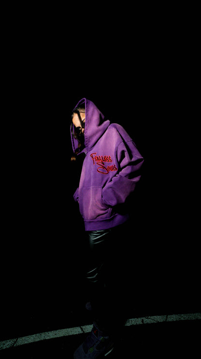 Maniac Purple Zip Up Hoodie