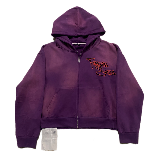 Maniac Purple Zip Up Hoodie