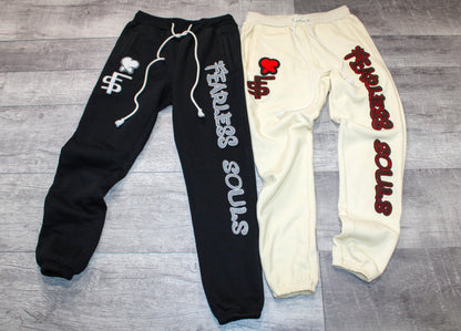 Black Varsity Joggers