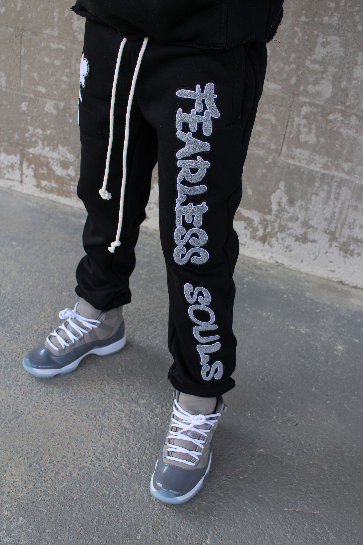 Black Varsity Joggers