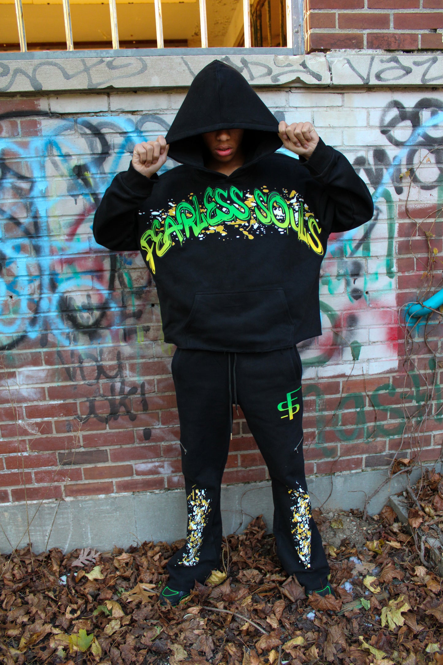 Green Graffiti Hoodie